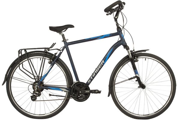 Велосипед STINGER 700C HORIZONT STD синий, алюминий, размер 56