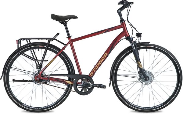 Велосипед STINGER 700C VANCOUVER EVO коричневый, алюминий, размер 60